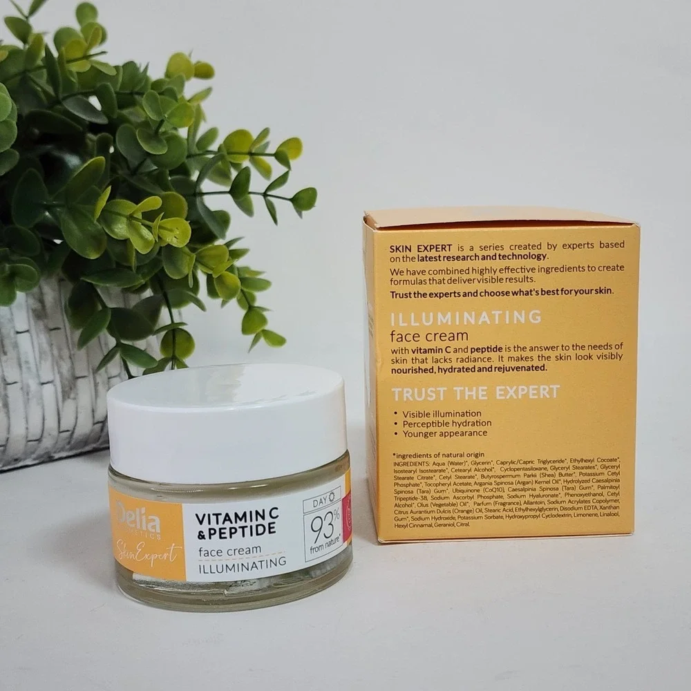 Delia Cosmetics Skin Expert Vitamin C Peptide Illuminating Face Cream 1.69 fl oz